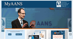 Desktop Screenshot of myaans.aans.org